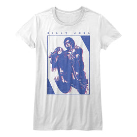 Billy Joel-Billy Joel-White Ladies S/S T-Shirt - White