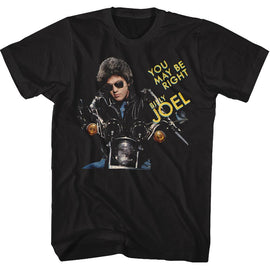 Billy Joel-You May Be Right-Black Adult S/S T-Shirt - Black