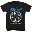 Billy Joel-You May Be Right-Black Adult S/S T-Shirt - Black