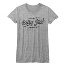 Billy Joel-Logo-Athletic Heather Ladies S/S T-Shirt - Athletic Heather