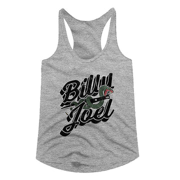Billy Joel-Only The Good-Gray Heather Ladies Racerback-S - Gray Heather