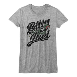 Billy Joel-Only The Good-Athletic Heather Ladies S/S T-Shirt - Athletic Heather