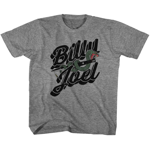 Billy Joel-Only The Good-Graphite Heather Youth S/S T-Shirt (7-8) - Graphite Heather