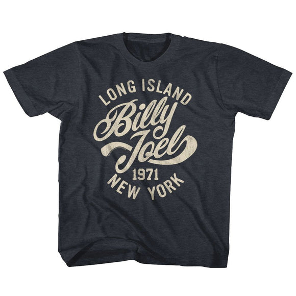 Billy Joel-Long Island-Vintage Navy Toddler S/S T-Shirt-4T - Vintage Navy