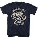 Billy Joel-Long Island-Navy Adult S/S T-Shirt - Navy