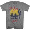 Billy Joel B Joel Live City Adult T-Shirts