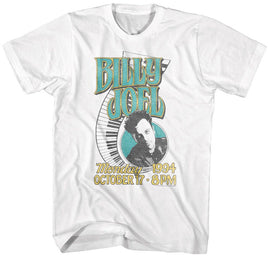 Billy Joel-Billy Joel 94-White Adult S/S T-Shirt - White