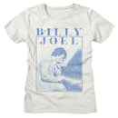 Billy Joel-Billy Joel Playing Piano Photo-Vintage White Ladies S/S T-Shirt - Vintage White