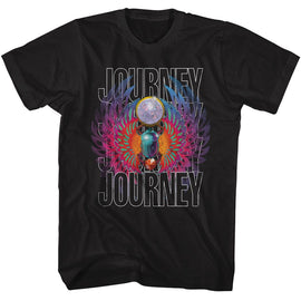 Journey-Journey Gradiant Scarab-Black Adult S/S T-Shirt - Black