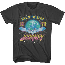 Journey-Journey Tour Of The World-Smoke Adult S/S T-Shirt - Smoke