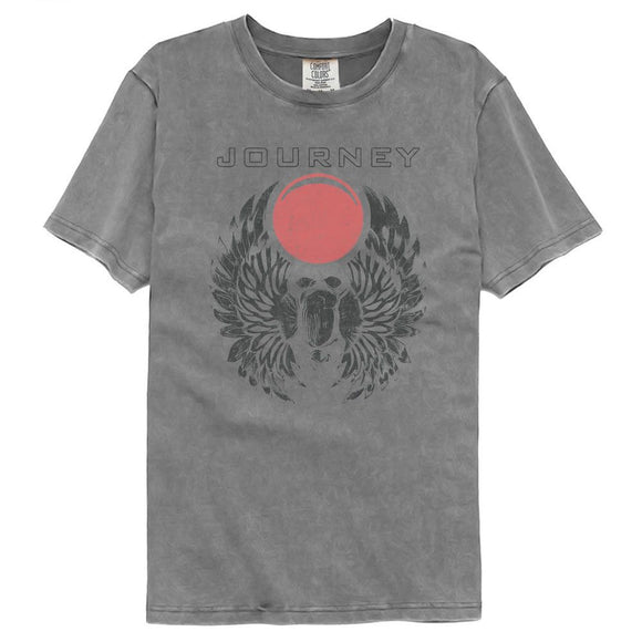 Journey-Journey Monotone Scarab-Gray Adult S/S Comfort Color T-Shirt - Gray