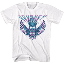 Journey-Journey 3 Color Scarab-White Adult S/S T-Shirt - White
