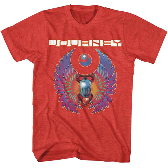 Journey-Journey Scarab And Orb-Red Heather Adult S/S T-Shirt - Red Heather