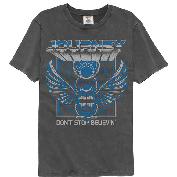 Journey-Journey 3D Text Scarab-Pepper Comfort Color Adult S/S T-Shirt - Pepper