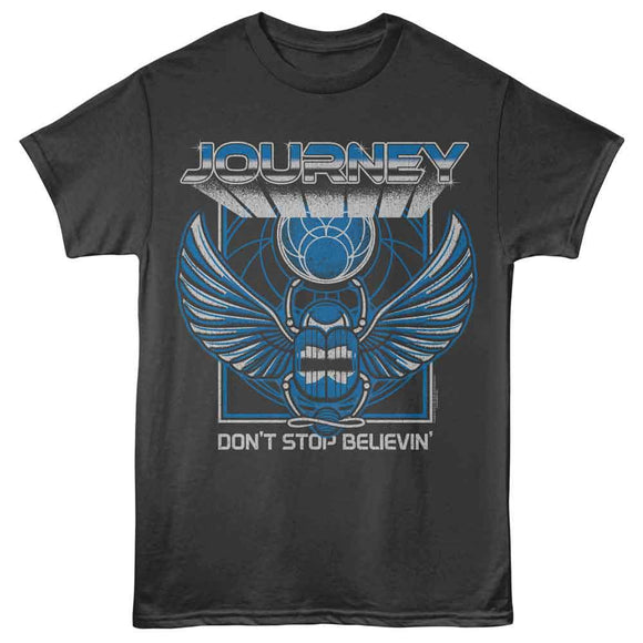 Journey-Journey 3D Text Scarab-Smoke Adult S/S T-Shirt - Smoke