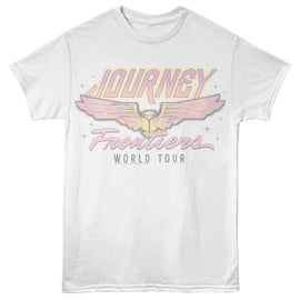Journey-Journey Frontiers World Tour-White Adult S/S T-Shirt - White