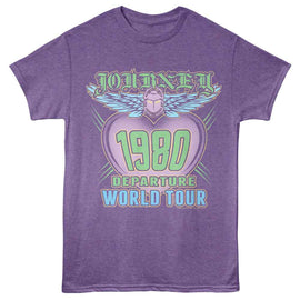 Journey-Journey Departure World Tour-Purple Heather Adult S/S T-Shirt - Purple Heather