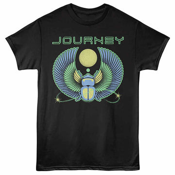 Journey Scarab Outlined Black Adult T-Shirt