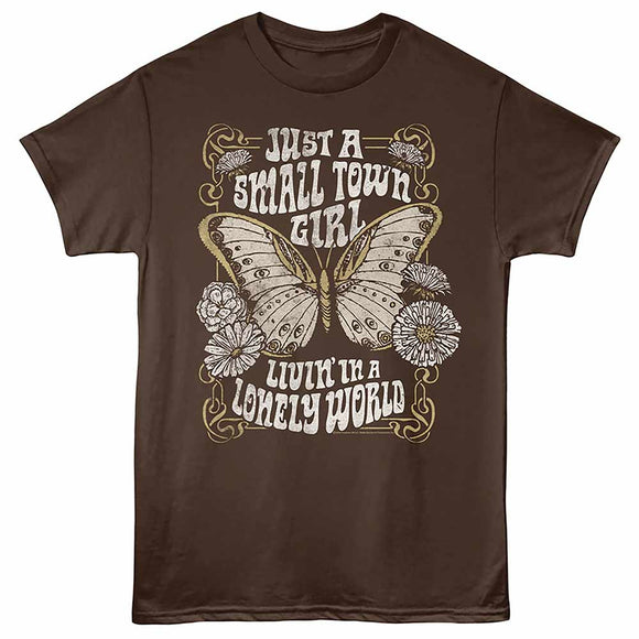 Journey Small Town Girl Dark Chocolate Adult T-Shirt