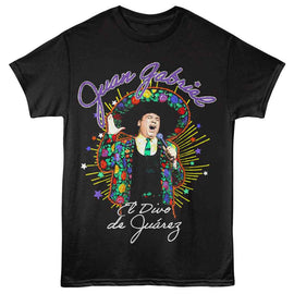 Juan Gabriel-Juan Gabriel El Divo-Black Adult S/S T-Shirt - Black
