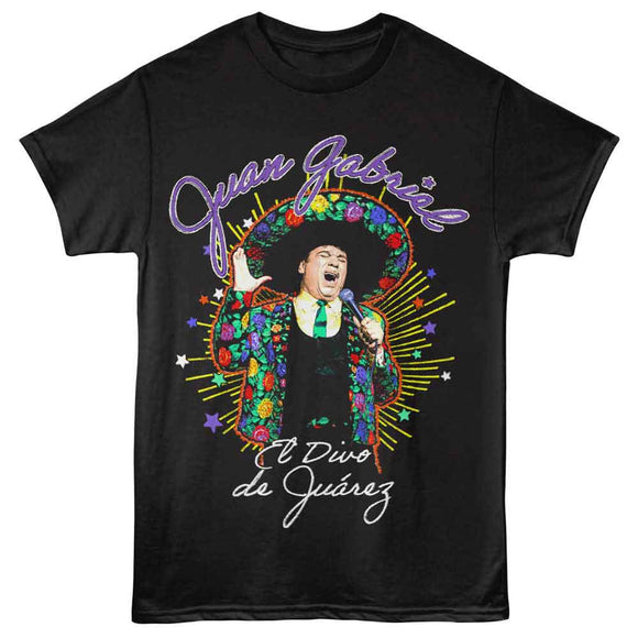 Juan Gabriel-Juan Gabriel El Divo-Black Adult S/S T-Shirt - Black