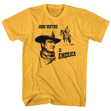 John Wayne-America-Ginger Adult S/S T-Shirt - Ginger