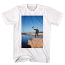 John Wayne-Livin On The Egde-White Adult S/S T-Shirt - White