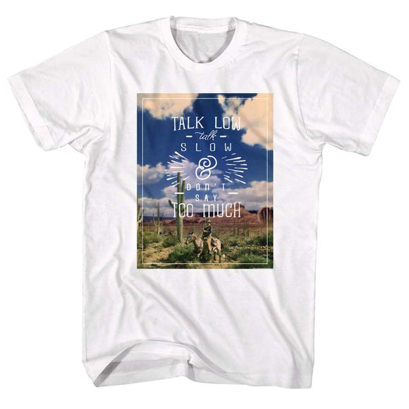 John Wayne-Cactus Field-White Adult S/S T-Shirt - White