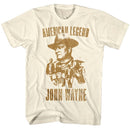John Wayne-John Wayne-Natural Adult S/S T-Shirt - Natural