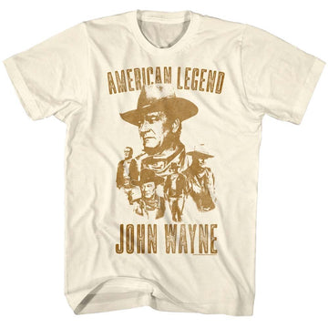 John Wayne-John Wayne-Natural Adult S/S T-Shirt - Natural