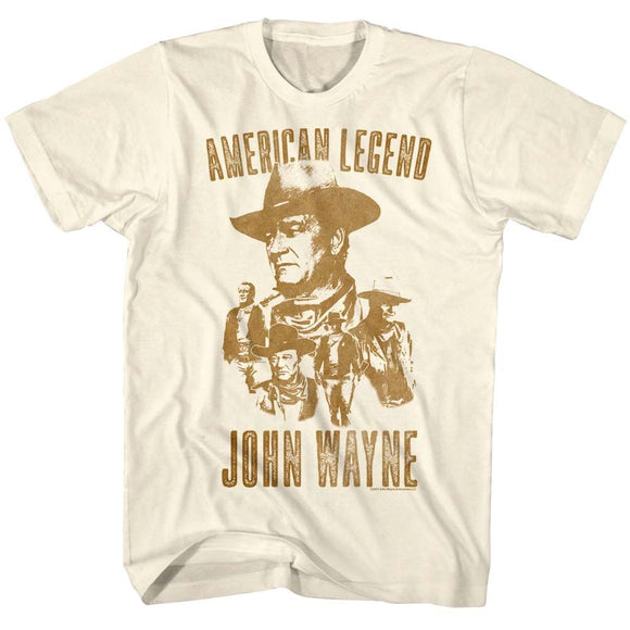 John Wayne-John Wayne-Natural Adult S/S T-Shirt - Natural
