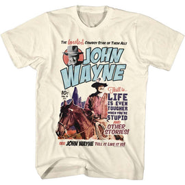 John Wayne-Makeitwayne-Natural Adult S/S T-Shirt - Natural