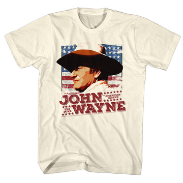 John Wayne-Jw-Natural Adult S/S T-Shirt - Natural