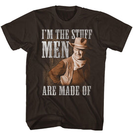John Wayne-The Stuff-Dark Chocolate Adult S/S T-Shirt - Dark Chocolate