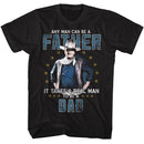 John Wayne-John Wayne Real Man To Be A Dad-Black Adult S/S T-Shirt - Black