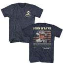 John Wayne-John Wayne Tomorrow Quote-Navy Heather Adult S/S T-Shirt ***F&B*** - Navy Heather