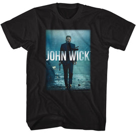 John Wick-John Wick DVD Cover Art-Black Adult S/S T-Shirt - Black