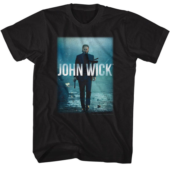 John Wick-John Wick DVD Cover Art-Black Adult S/S T-Shirt - Black