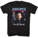 John Wick-John Wick Shiny Lighting No Gun-Black Adult S/S T-Shirt - Black
