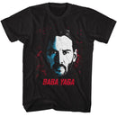 John Wick-John Wick Face Of Baba Yaga-Black Adult S/S T-Shirt - Black