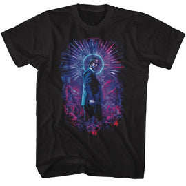 John Wick-John Wick Neon Halo-Black Adult S/S T-Shirt - Black