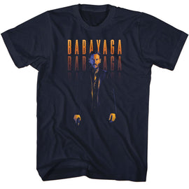 John Wick-John Wick Baba Yaga-Navy Adult S/S T-Shirt - Navy