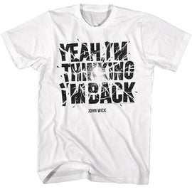 John Wick-John Wick Explosive Text-White Adult S/S T-Shirt - White