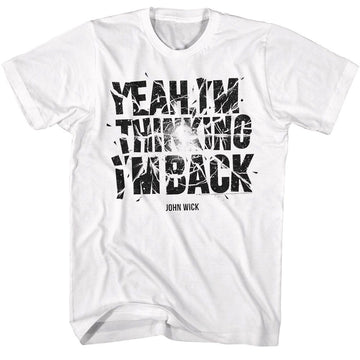 John Wick-John Wick Explosive Text-White Adult S/S T-Shirt - White