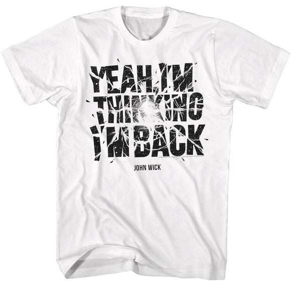 John Wick-John Wick Explosive Text-White Adult S/S T-Shirt - White