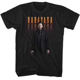 John Wick-John Wick Baba Yaga-Black Adult S/S T-Shirt - Black