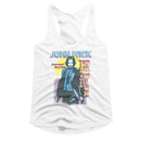 John Wick-John Wick Tick Tock Mr Wick Gradient-White Ladies Slimfit Racerback-S - White