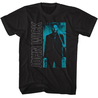 John Wick John Wick Vertical Text And Rectangle Adult T-Shirts