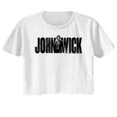 John Wick-John Wick With Name-White Ladies Festival Cali Crop-S - White