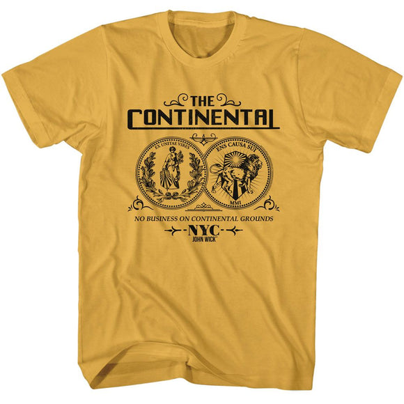 John Wick-John Wick Coin Double Sided 1 Color-Ginger Adult S/S T-Shirt - Ginger
